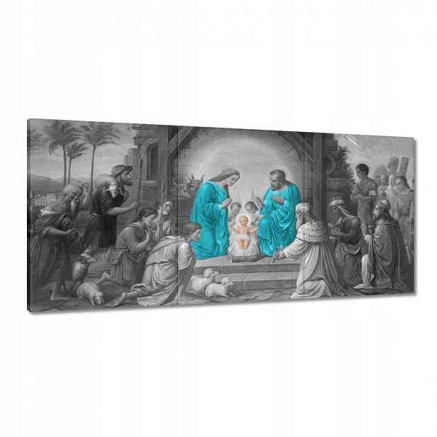 Obrazy 210x100 Svatá rodina tyrkysová