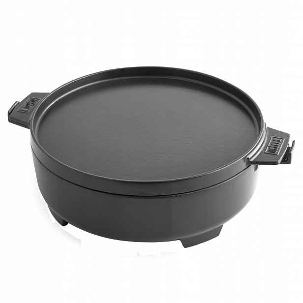 Gourmet Bbq System – Dutch Oven 2 v 1 litinový kotlík Weber 8857
