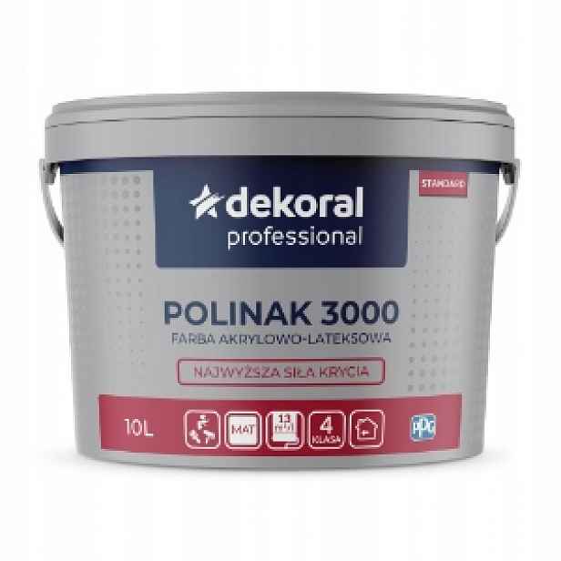 Polinak 3000 emulze na stěny a stropy 10L Bílá