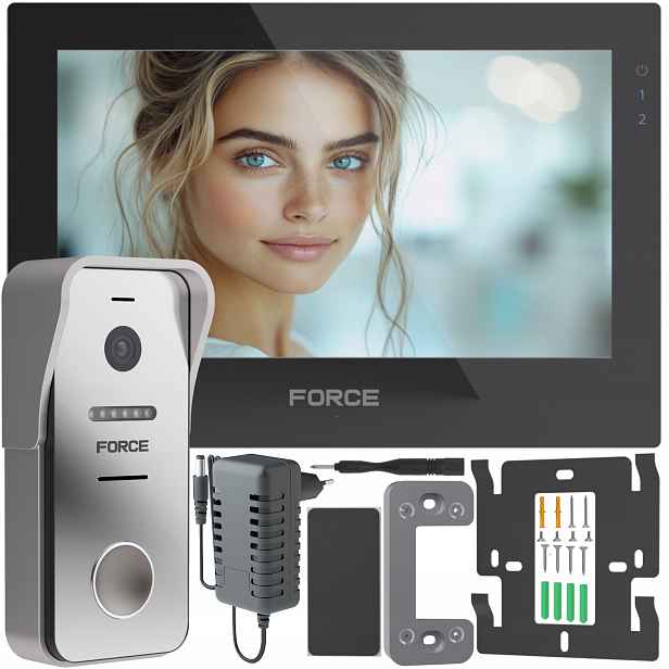 Videotelefon Force Prima Go 7" Černý Full Hd Brána