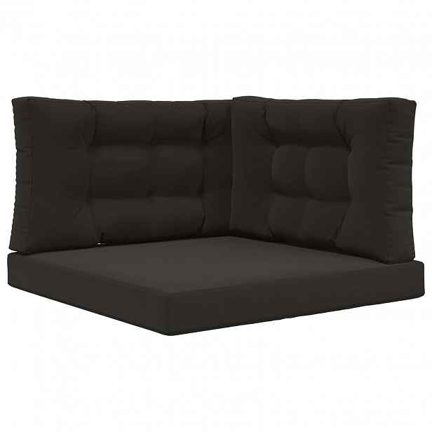 vidaXL Venkovní polštář na pohovku Polyester Černá 80 x 80 cm