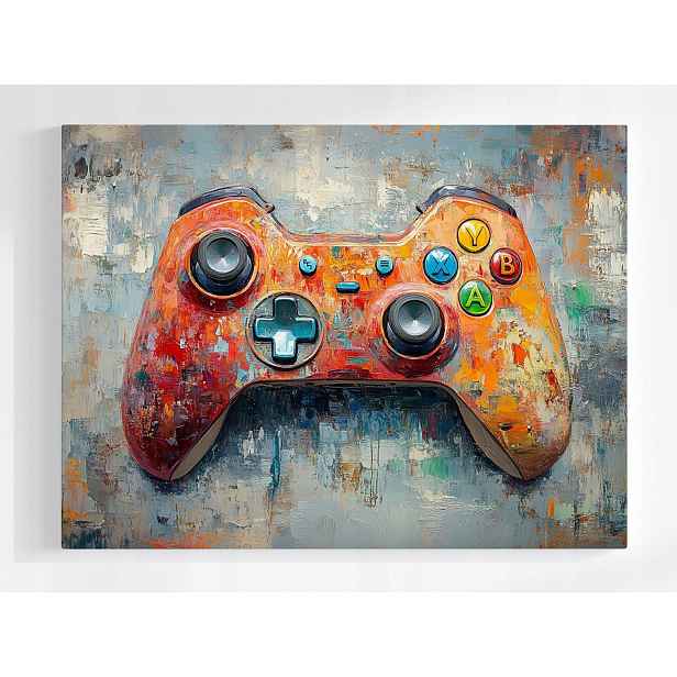 Plakát Gaming Gracz Kontroler Pad Konzola Gamepad 100x75