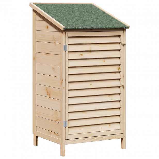 vidaXL Zahradní shed Přírodní 59 x 56 x 113,5 cm Masivní jedlové dřevo