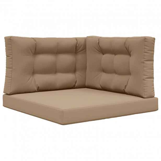 vidaXL Venkovní polštář na pohovku Polyester Taupe 80 x 80 cm