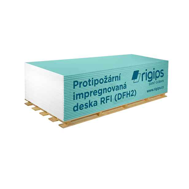 Deska sádrokartonová protipožární Rigips RFI 2 000×1 250×15 mm