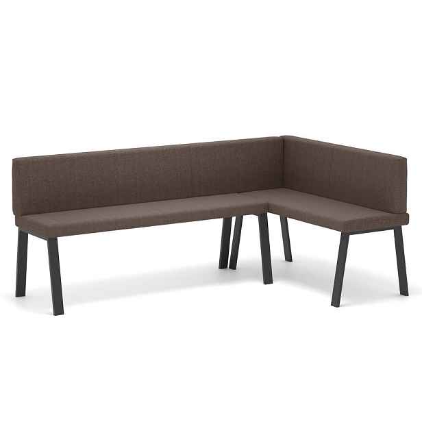 Idohome ROHOVÁ LAVICE MONO Y pravá tkanina hladká, 142/196 cm, hnědá