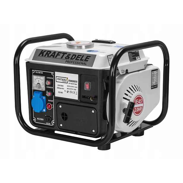 Jednofázový generátor 1200W 12/230V benzín KD109B