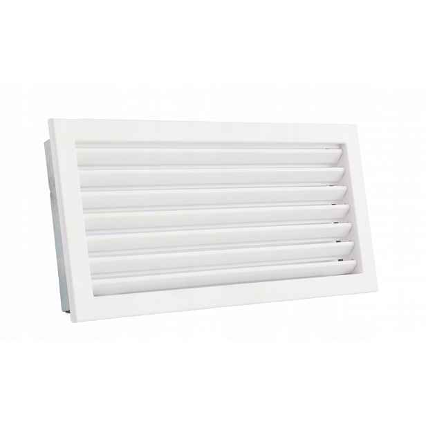Mřížka Ventlab s pevnou žaluzií 450x220 bílá