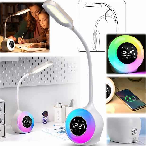 Stolní lampa noční lampa Led stolní lampa s nastavitelným Rgb podsvícením