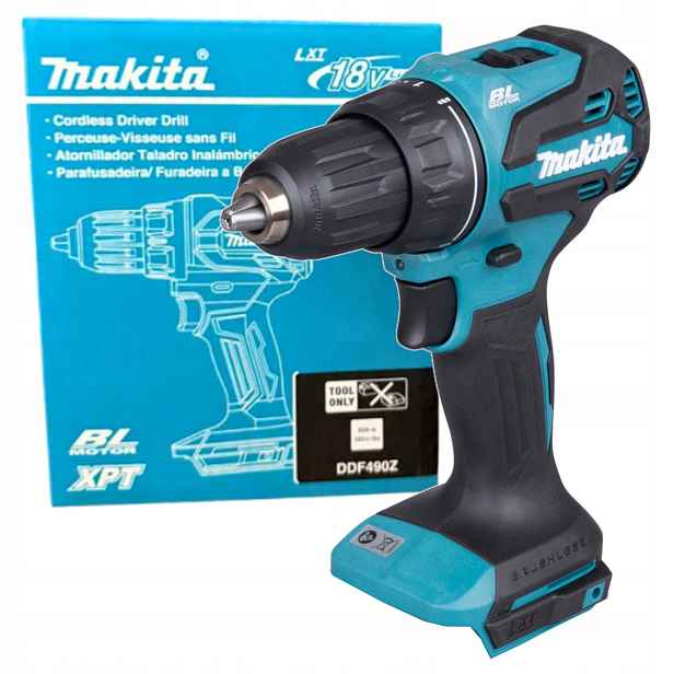 Akumulátorový Aku Vrtačka 18V Bezkartáčový 65 Nm Makita DDF490Z