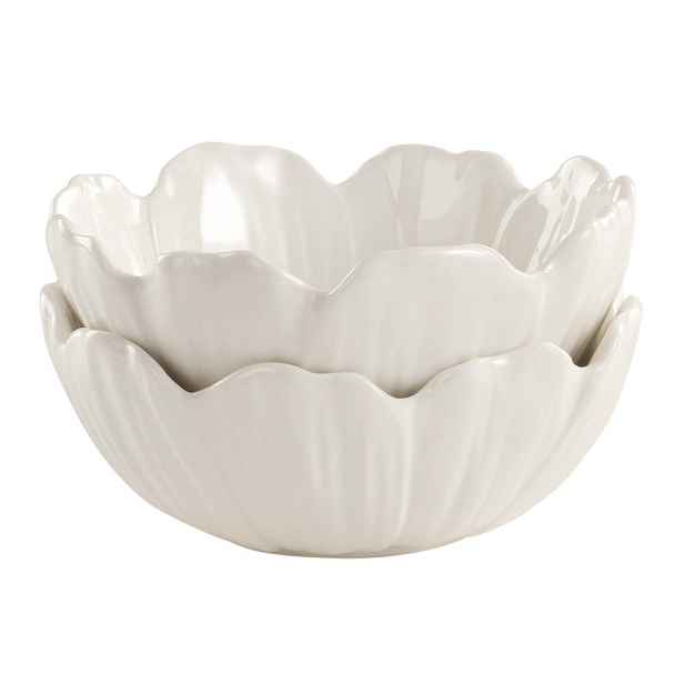 Bílé porcelánové misky v sadě 2 ks na salát Eira – Jotex