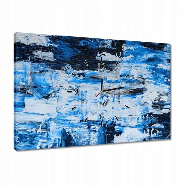 Hodiny 60x40 Abstrakce Classic Blue