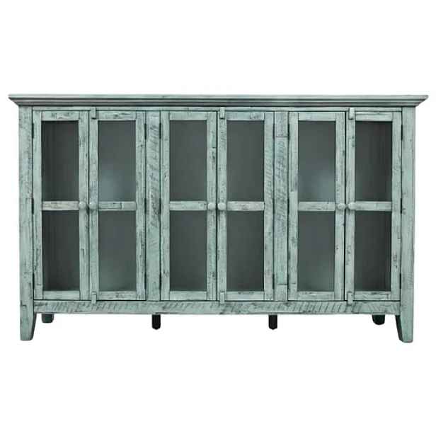 LivinHill Komoda Avola 1615-70 178 cm z masivu modrá