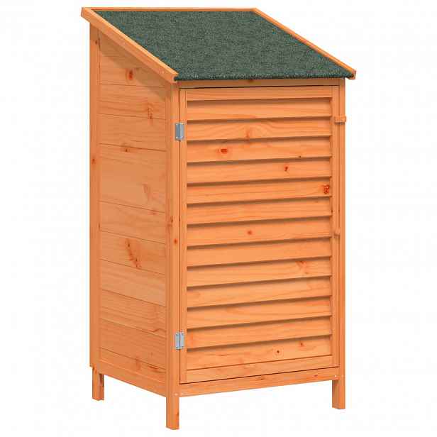 vidaXL Zahradní shed Hnědá 59 x 56 x 113,5 cm Masivní jedlové dřevo