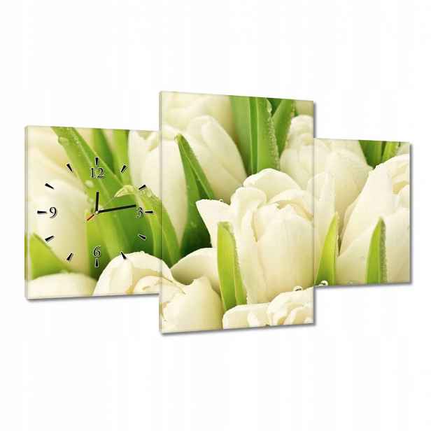 Hodiny 100x60 Jemné tulipány