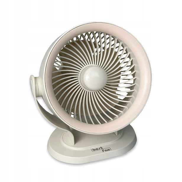 Malý výkonný stolní ventilátor, akumulátor, 15 cm Maestro BT-003