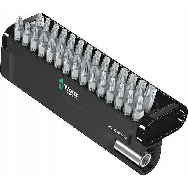 Sada bitů 30 ks Pz, Ph, Torx Bit-Check 30 Wood 2 057432 Wera