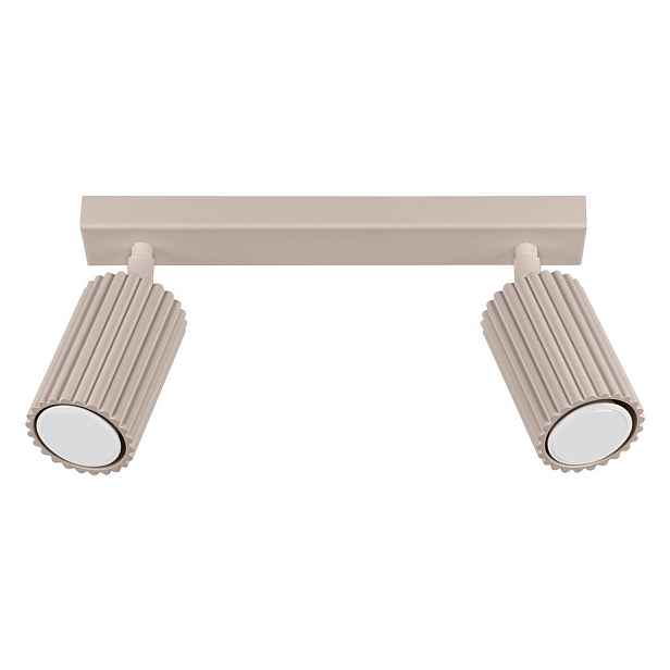 Taupe kovové bodové svítidlo 6,5x30 cm Gleam – Sollux