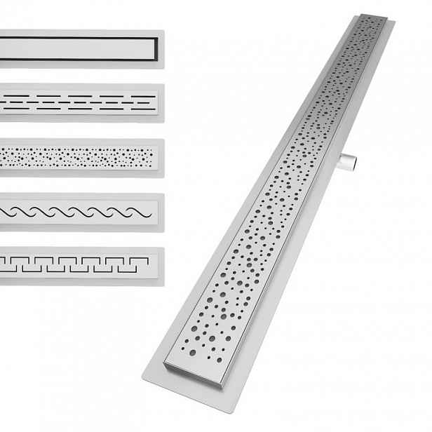 Aquamarin Sprchový podlahový žlab perforovaný, 90 cm