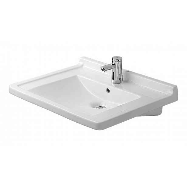 Duravit Starck 3 - Umyvadlo 70x55 cm, s 1 otvorem pro baterii, bílá 0309700000