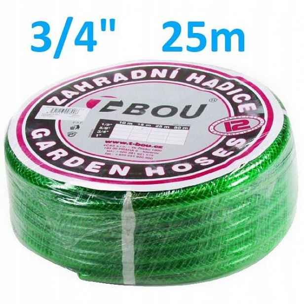 hadice zahradní Profi 3/4" průhledná, balení 25m