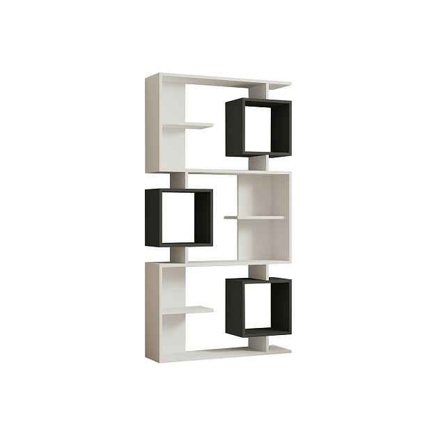 Knihovna Icardi Anthracite and White