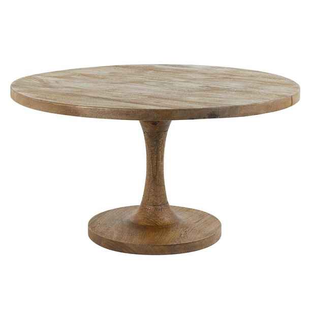 Kulatý dřevěný bistro stolek Bicaba - Ø70*40 cm Light & Living