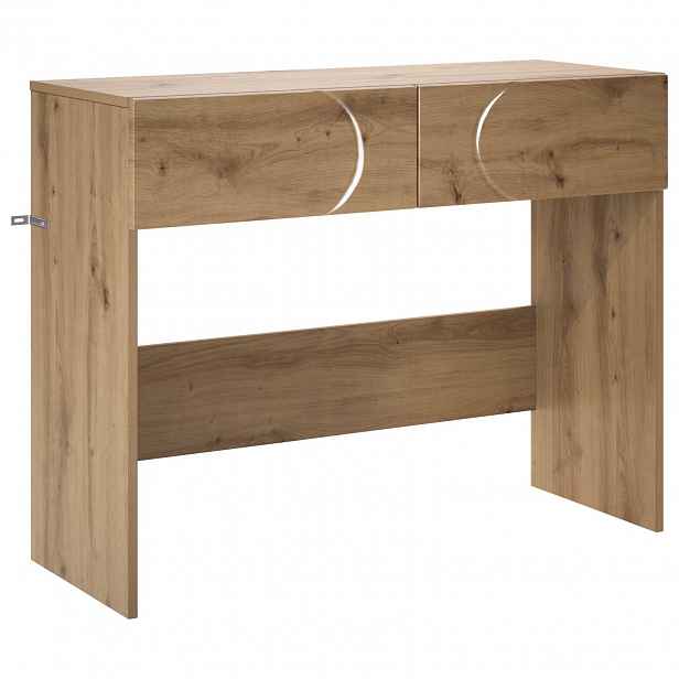 vidaXL Konzolový stolek Dub artisan 96,5 x 38 x 75 cm kompozitní dřevo
