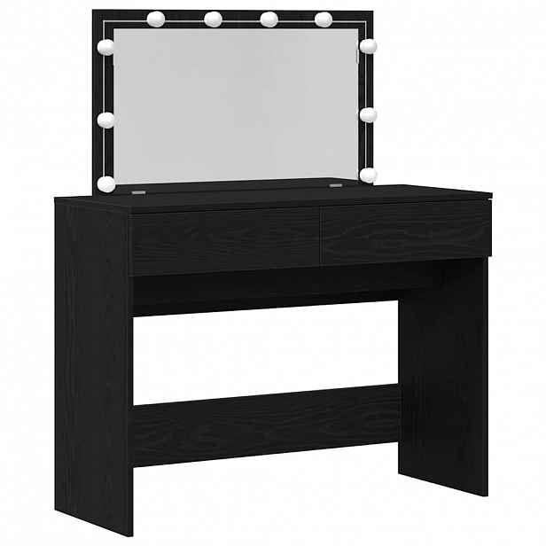 vidaXL Kosmetický stůl Černý dub 100 x 40 x 120 cm Kompozitní dřevo