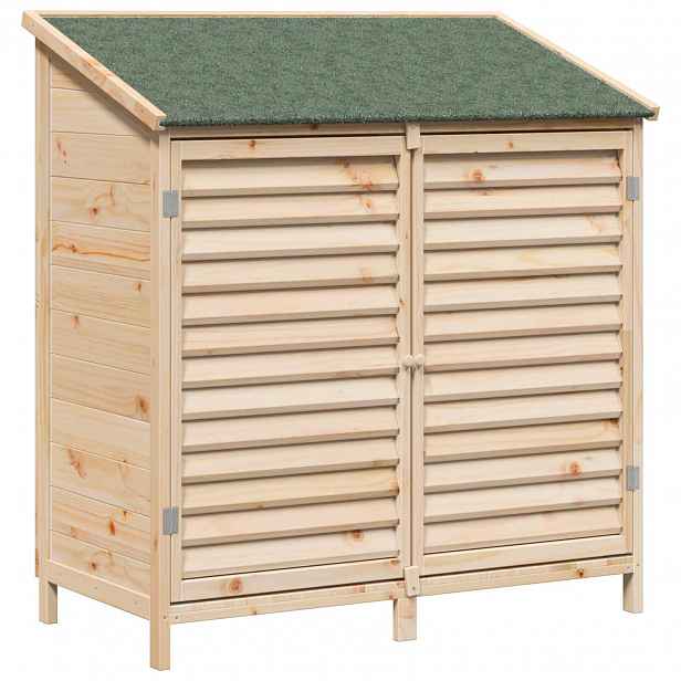 vidaXL Zahradní shed se střechou Přírodní 106 x 56 x 113,5 cm