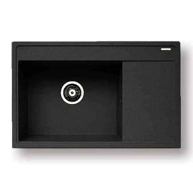Casarredo Pyragranitový dřez CAMEA 1B 1D LH (79x50) black