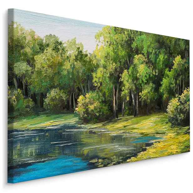 Plátno Pohled Na Jezero V Lese Varianta: 90x60