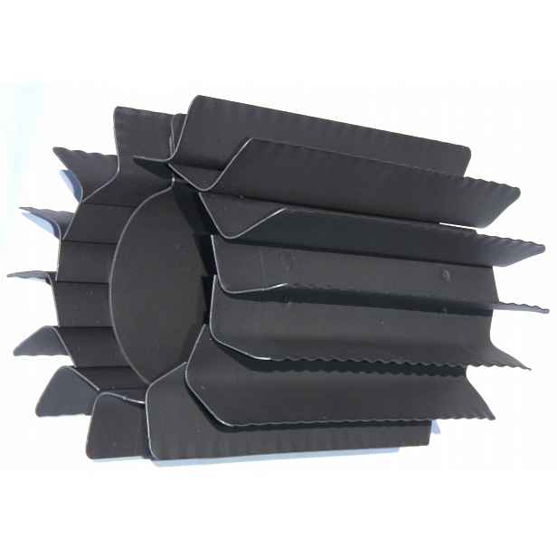 Radiátor výměník tepla ⌀ 110 mm/výška 250 mm, šedý, nasazovací a kroucený