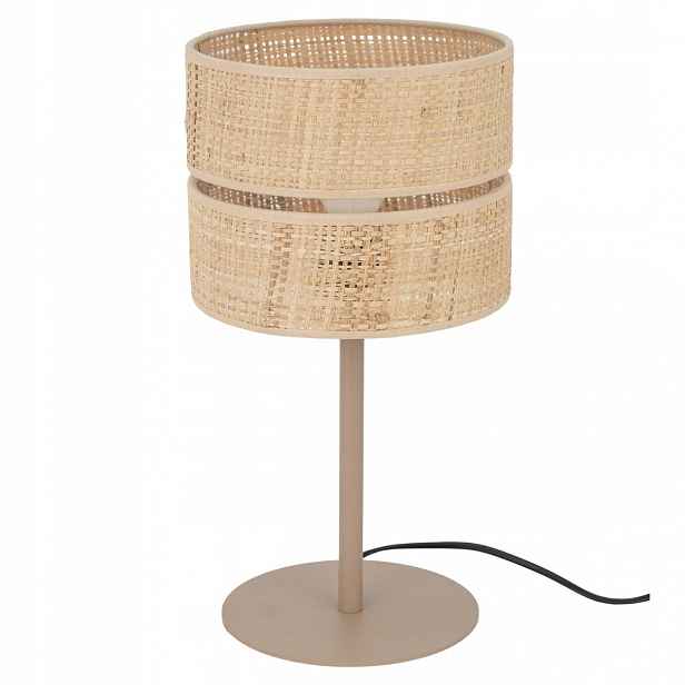 Stolní lampa Calma sabia béžová 1xE27 stojací lampa noční boho na stůl