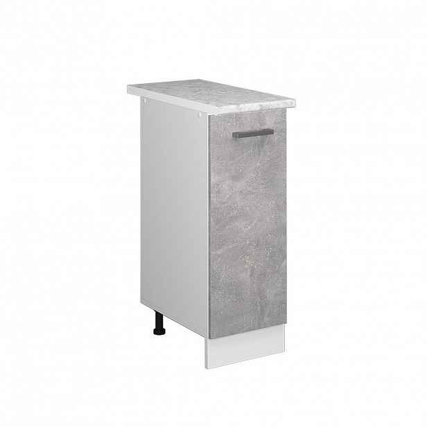 Vicco UNIVERZÁLNÍ ZÁKLADNÍ JEDNOTKA R-Line Beton 30 cm s dvířky, s pracovní deskou