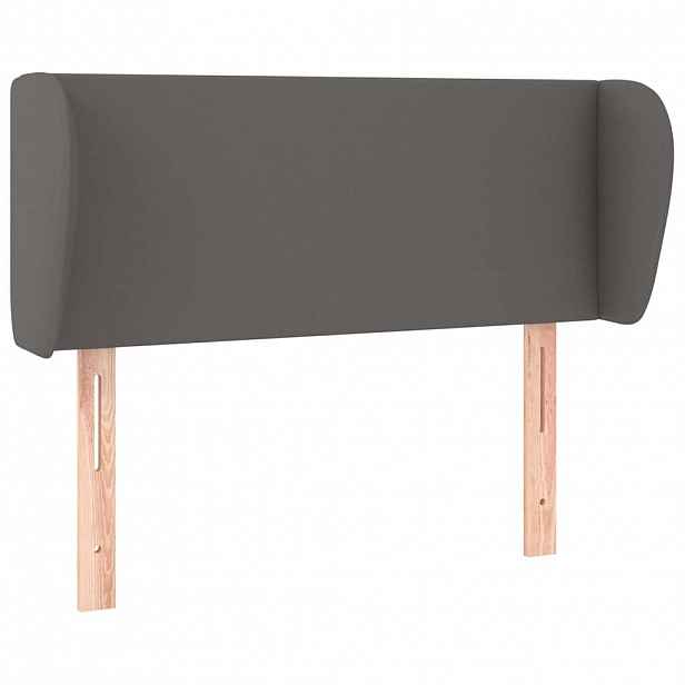 vidaXL Čelo postele typu ušák šedá 103x23x78/88 cm umělá kůže