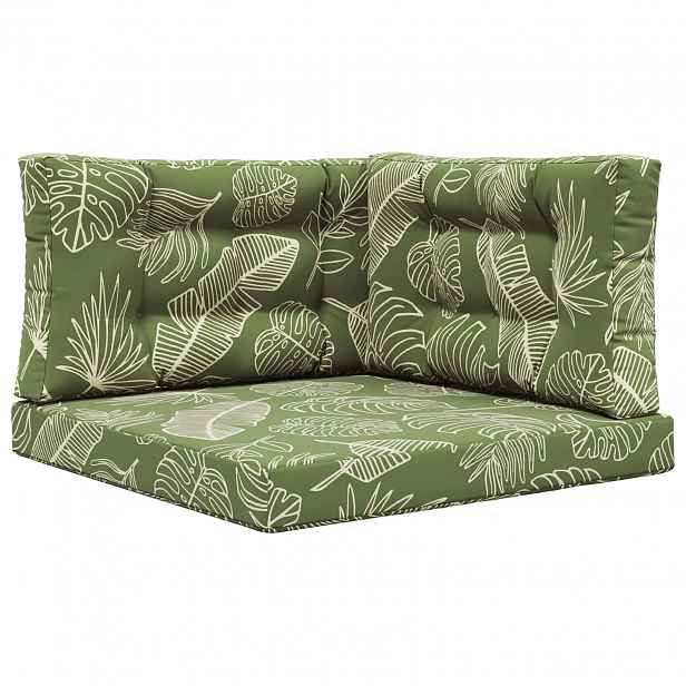 vidaXL Venkovní polštář na pohovku Polyester Listový design 80 x 80 cm