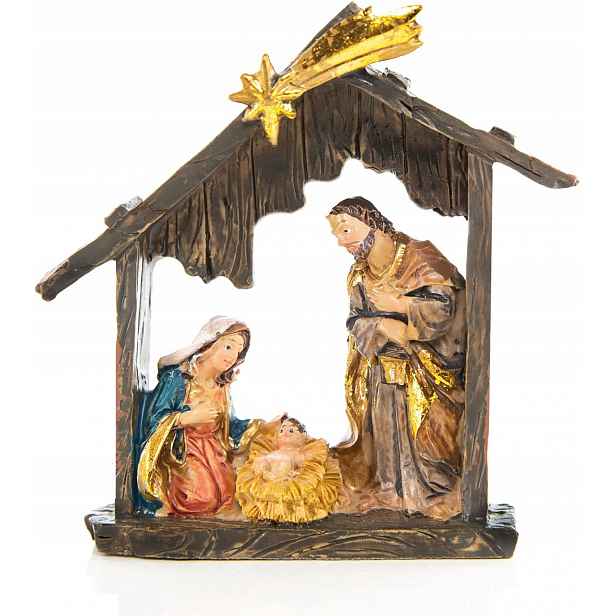 Vánoční Betlém Mini Figurka Svaté Rodiny 9×8,5 CM
