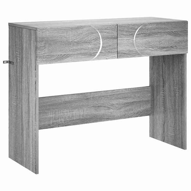 vidaXL Konzolový stolek Šedý Sonoma 96,5 x 38 x 75 cm kompozitní dřevo