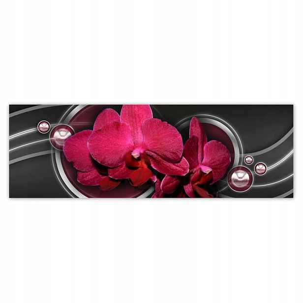Plakáty 200x66 Abstrakce s orchidejí