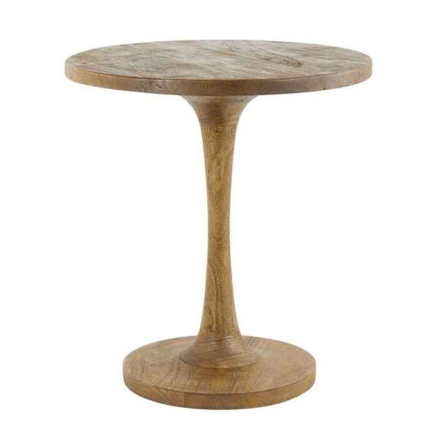 Kulatý dřevěný bistro stolek Bicaba - Ø50*55 cm Light & Living