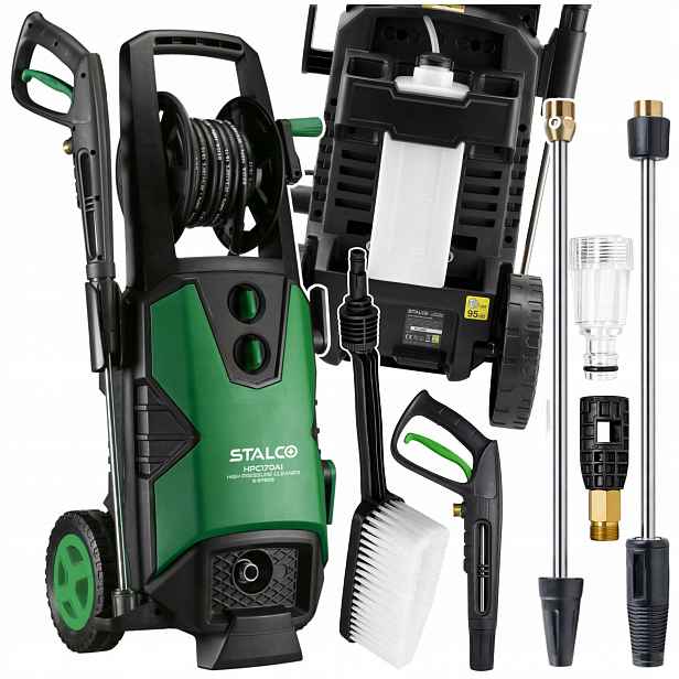 Tlaková myčka 2500 W HPC170AI Stalco S055397905, vysoký výkon hadice