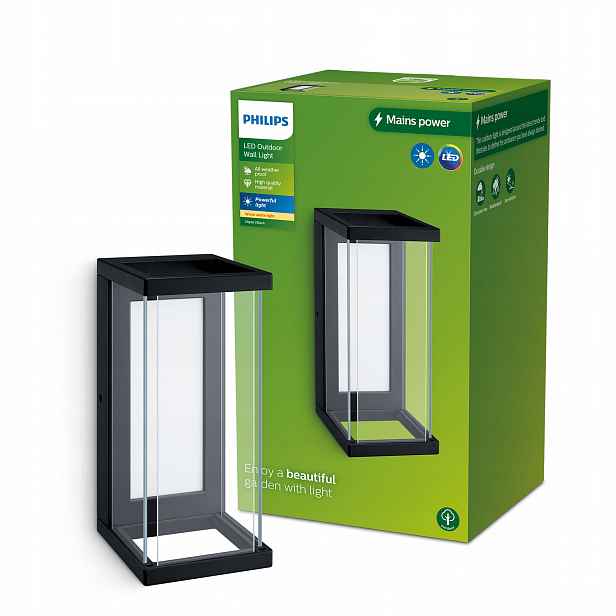 Zahradní Led lampa Fasádní svítidlo Ulyzo 12W 2700K IP44 Philips