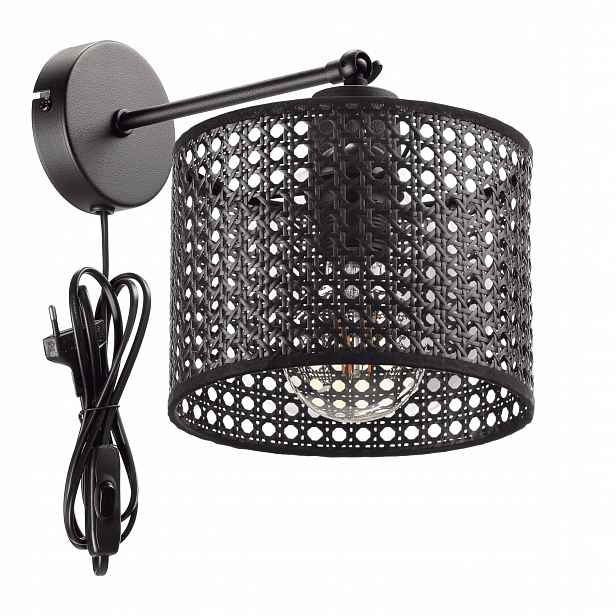 Nástěnná Led Ratanová Lampa S Konektorem, Ratanová Lampa, Přírodní Ratan E27