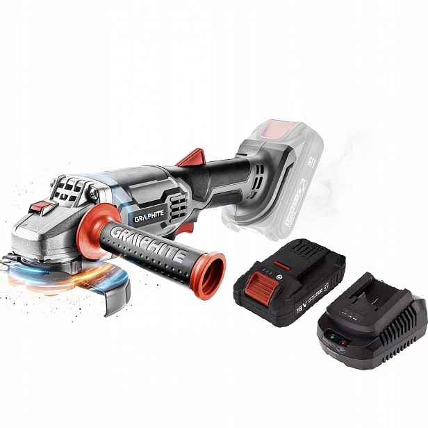 Grafitová Úhlová Bruska Energy+ 18V 115MM 58G003 4AH Akumulátor