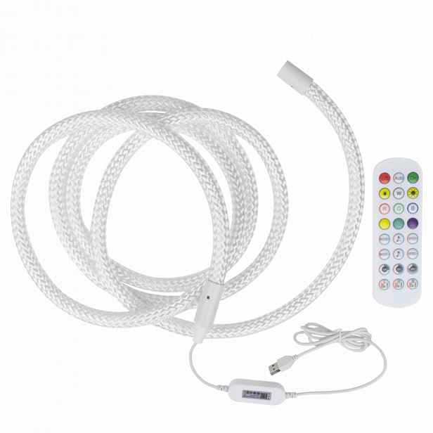 Neon Led Lina Rgb 3m 5V Flexibilní Dálkový Ovladač Neonová Usb 5V Ozdobná