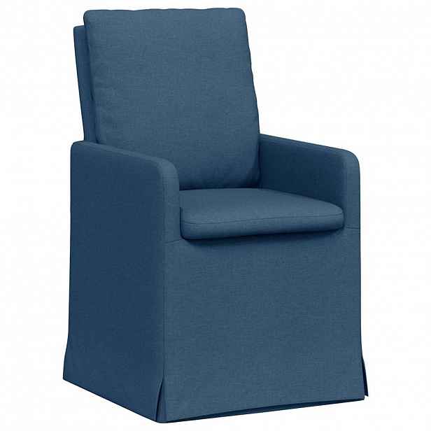vidaXL Jídelní židle 2 ks textil Modrá 57 x 67 x 98 cm