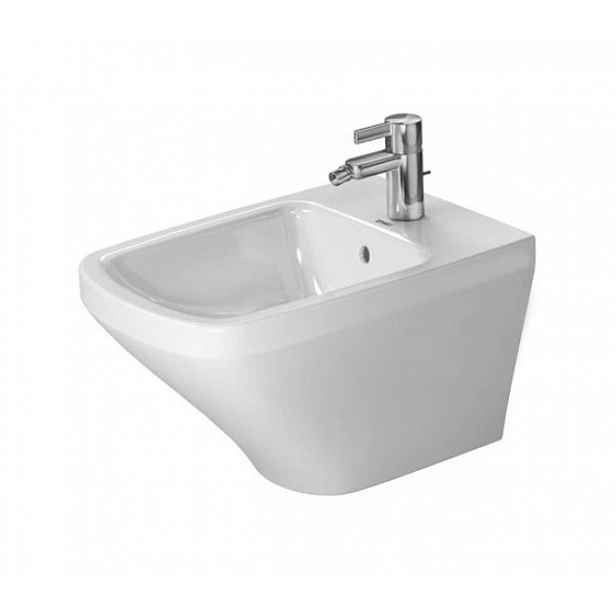 Duravit DuraStyle - Závěsný bidet, 370x540 mm, otvor pro baterii, bílá 2287150000