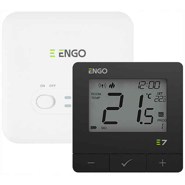 Engo Regulátor Teploty, Programovatelný, Bezdrátový, Černý