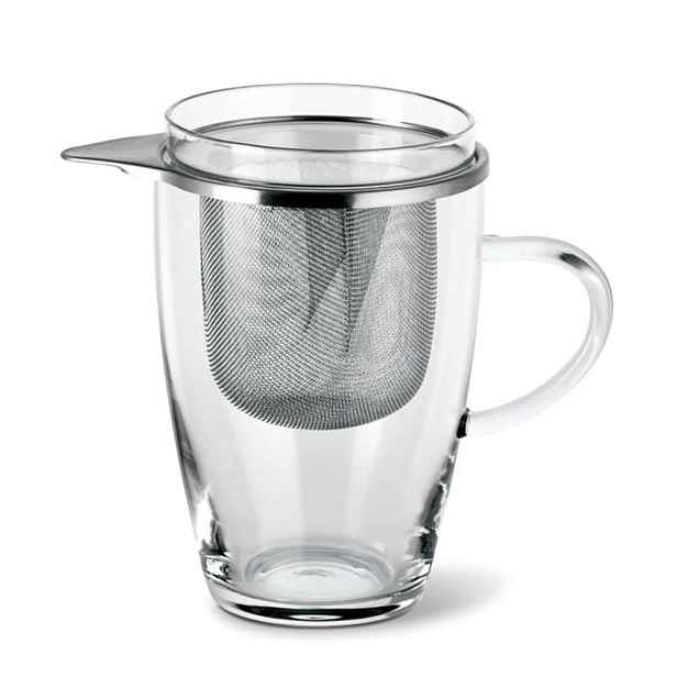 hrnek 400ml, THERMO AROMA, sítko NR, víčko, varné sklo